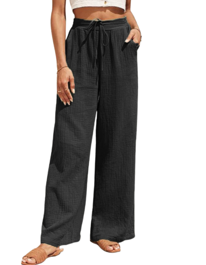 SHOPIQAT New Style Loose Elastic Pleated Fashionable Casual Pants - Premium from shopiqat - Just $7.750! Shop now at shopiqat